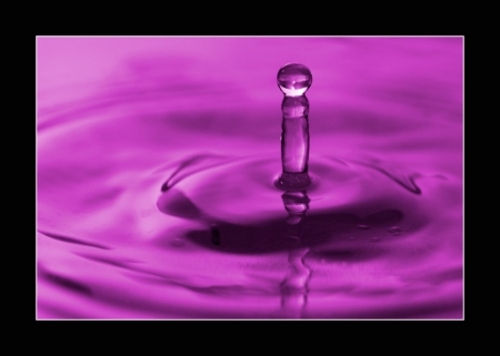 Wassertropfen magenta
