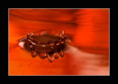 Wassertropfen rot