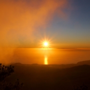 La Palma - Sonnenuntergang am Rande der Cascada