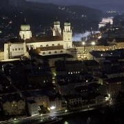 Passau am 22.Dezember 17:30 Uhr vom Oberhaus aus
