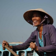 Asien - Vietnam, Marktfrau am Mekong/Vietnam